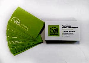 печать и изготовление визиток