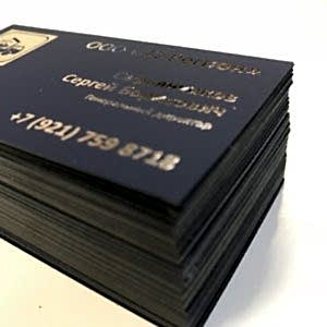 Печать визиток - шелкография