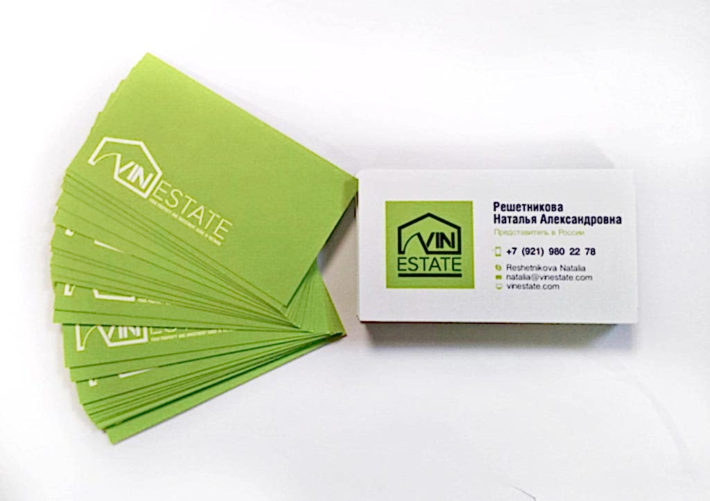 Печать визиток на дизайнерком картоне