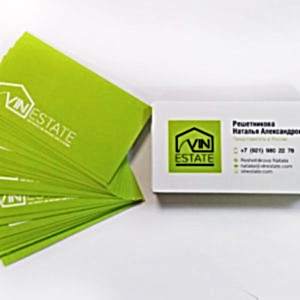 Печать визиток на дизайнерком картоне